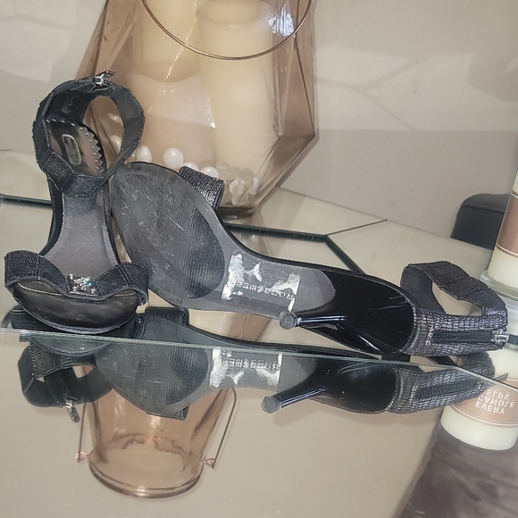 Vintage snake skin ankle strap Rocawear kitten heel - Picture 2 of 2